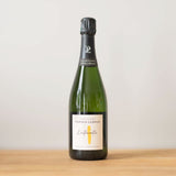 Pertois Lebrun L'Extravertie Champagne bottle, front label