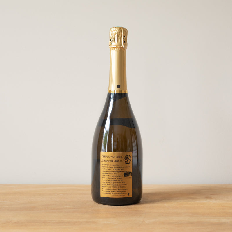 Vincent Charlot L'or des Basses Ronces 2013 champagne