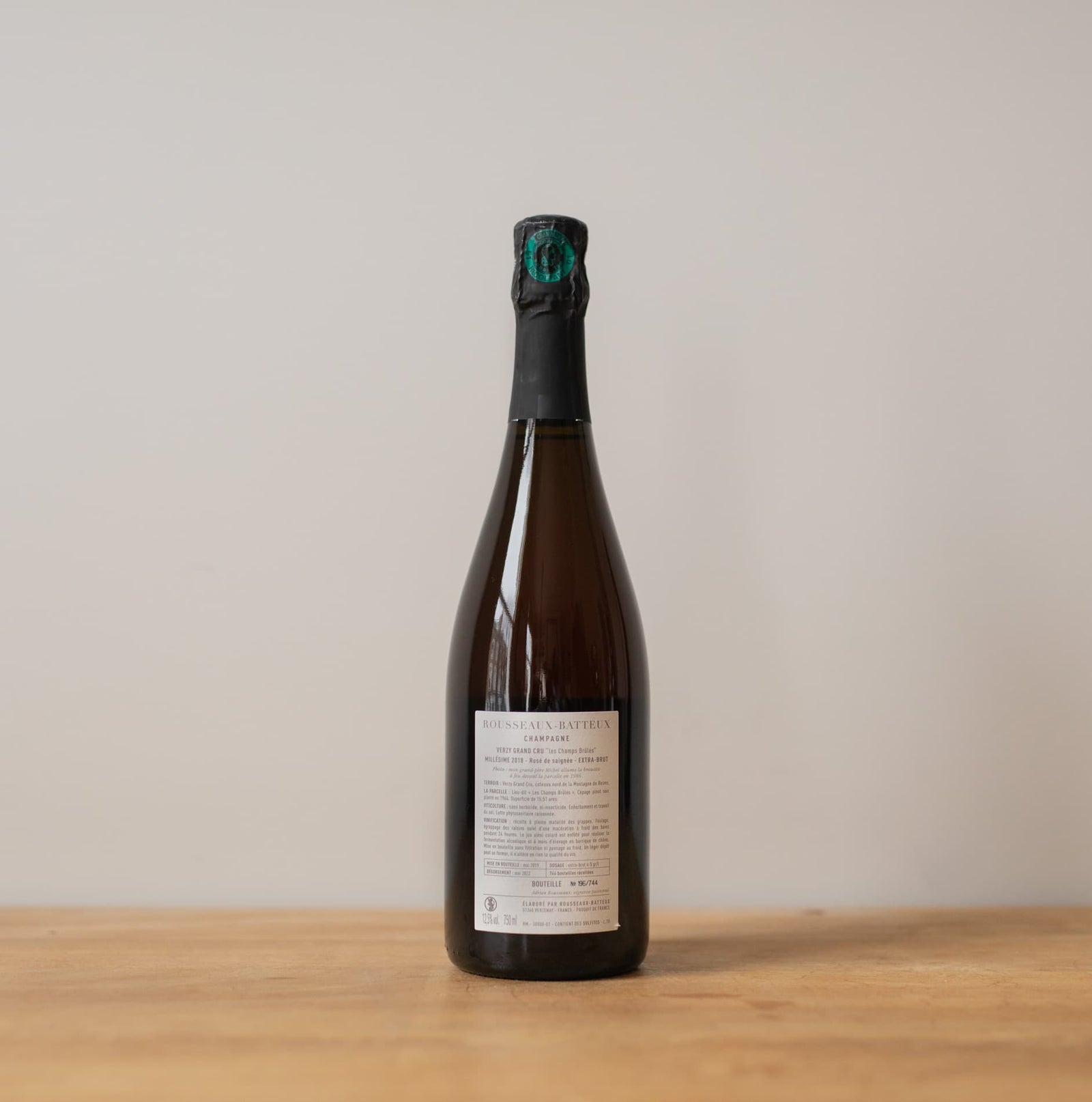 Rousseaux Batteux Verzy 'Les Champs Brûlés' Rosé de Saignée – Sip